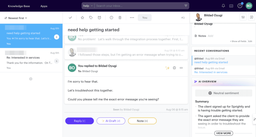The Groove shared inbox is a perfect resource when considering how to keep customers coming back.