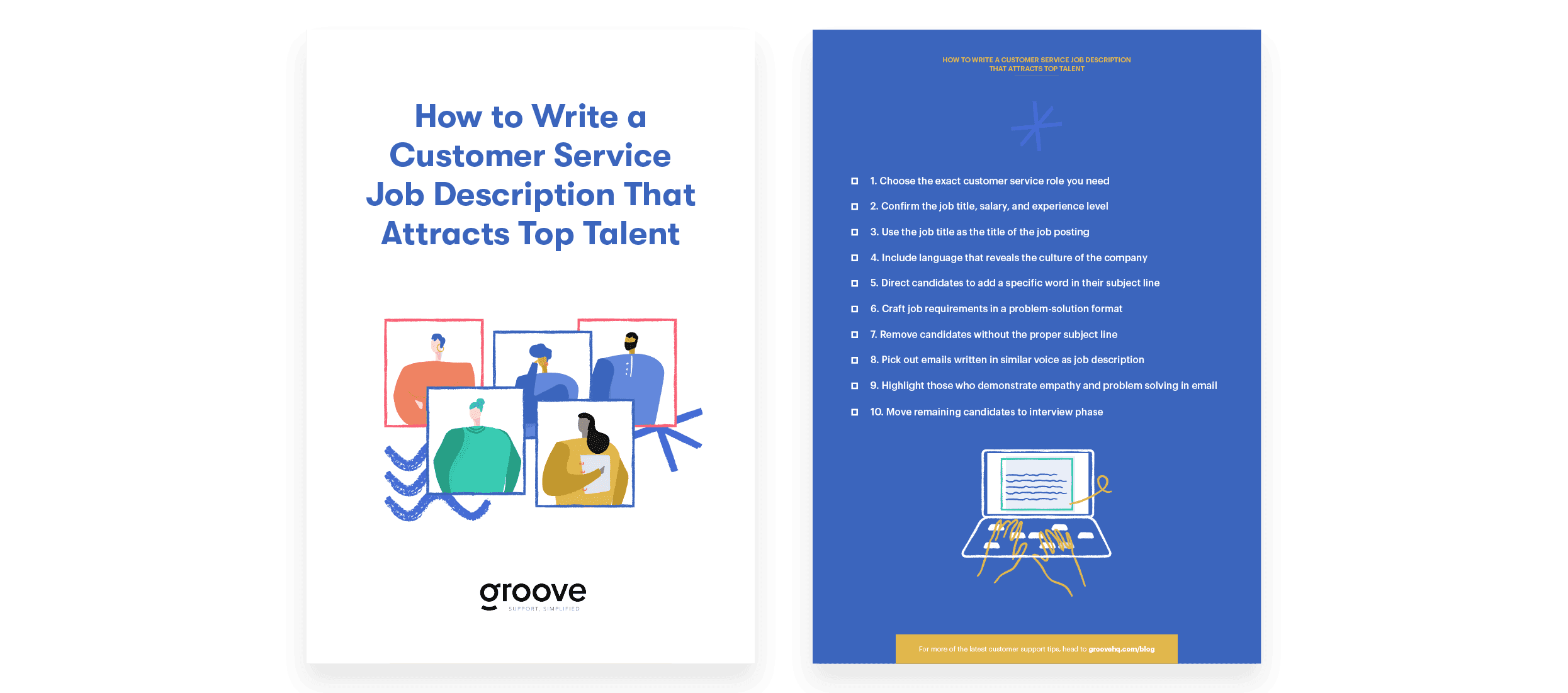 Download the Customer Service Job Description Checklist to clearly see and mark off each item