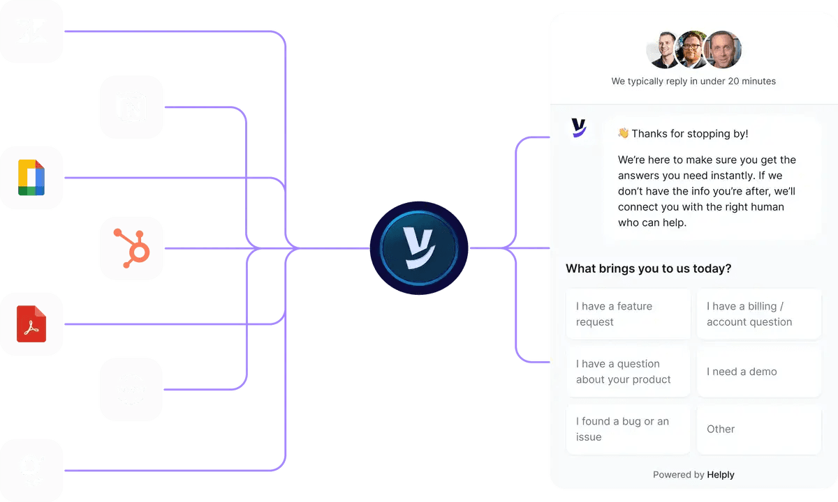 The Helply AI customer support agent.