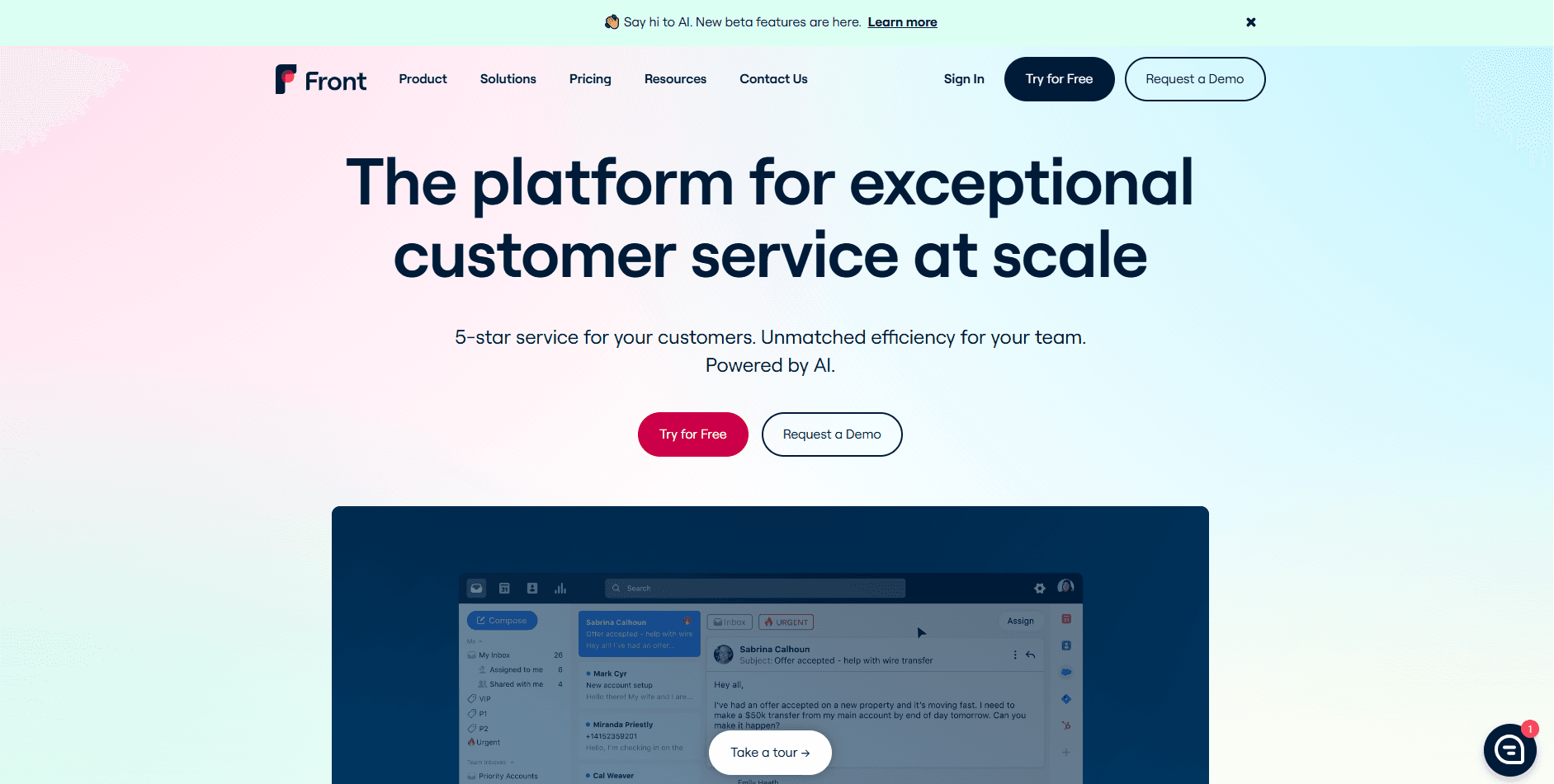 Front is a platform designed for customer service at scale, but they're much more expensive than competitors.