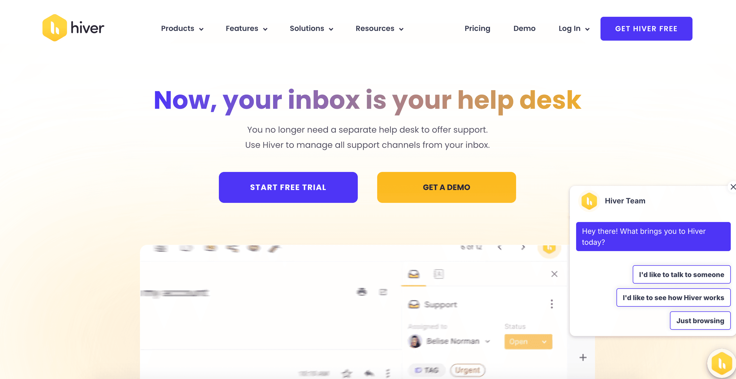 Hiver's platform revolves around direct integration with Gmail, so we can safely say that it is a help desk ticketing system for small business.