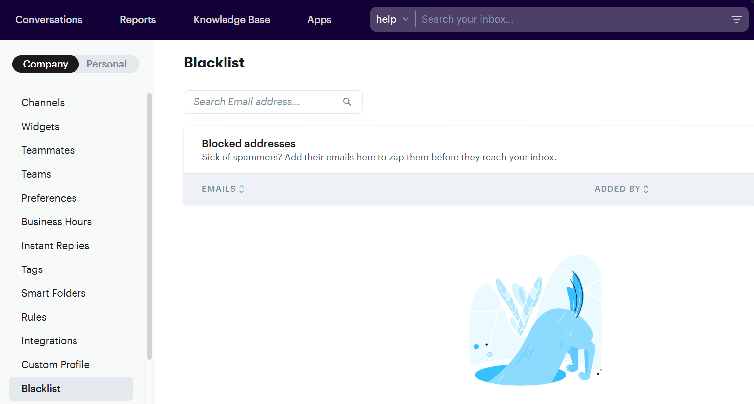 You can block email addresses in Groove using its built-in 'blacklist' feature.