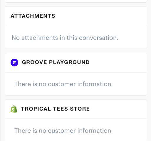 image of an ecommerce integration within a shared inbox