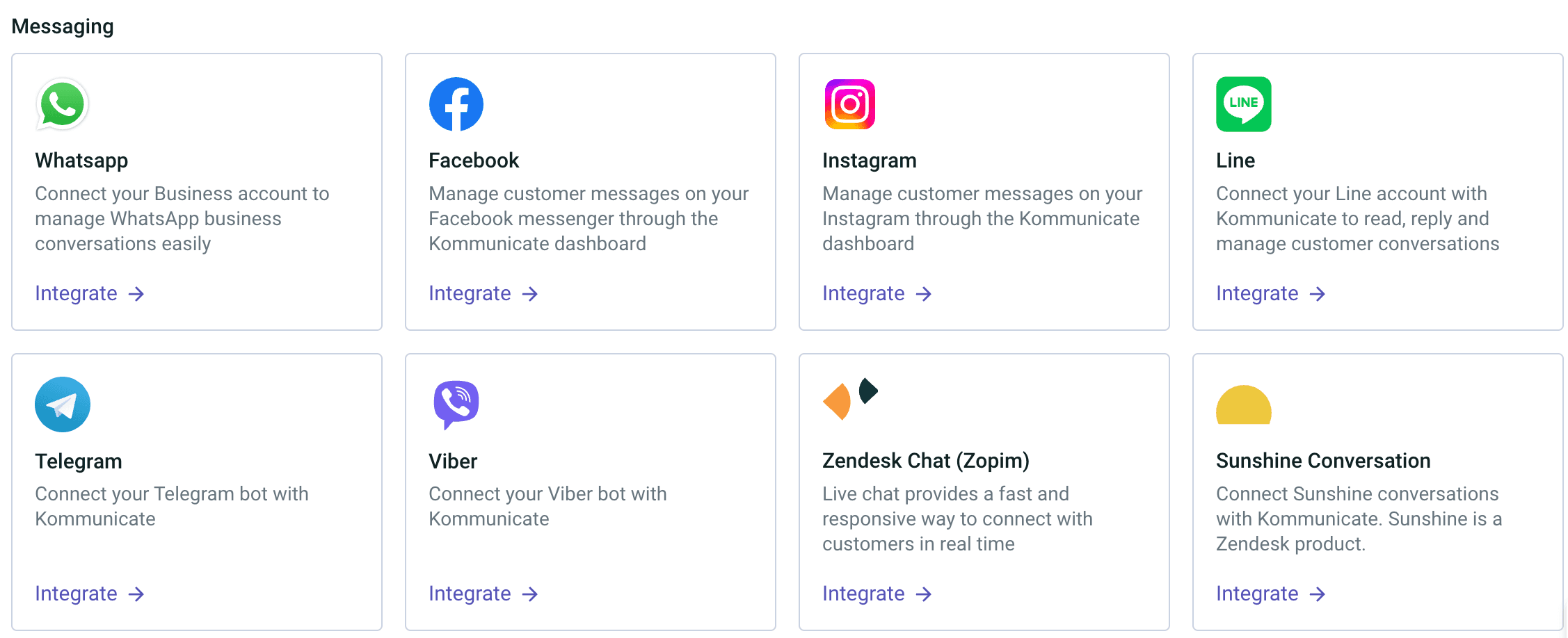 Users can use Kommunicate for customer support on social media