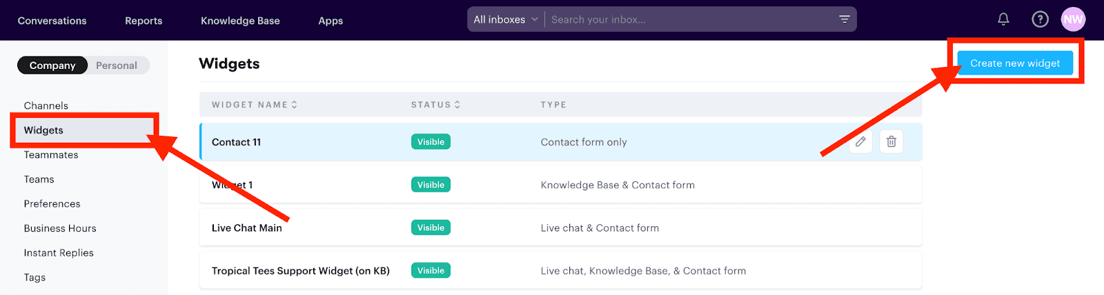 You can easily create a live chat widget for your team in Groove, compared to Zendesk vs Gmail.