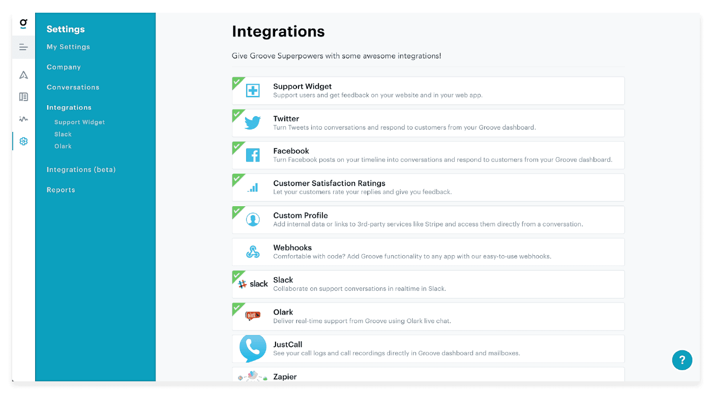 customer service software integration example