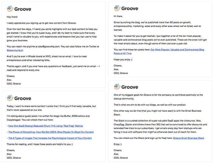 Click to see our full five-email onboarding flow